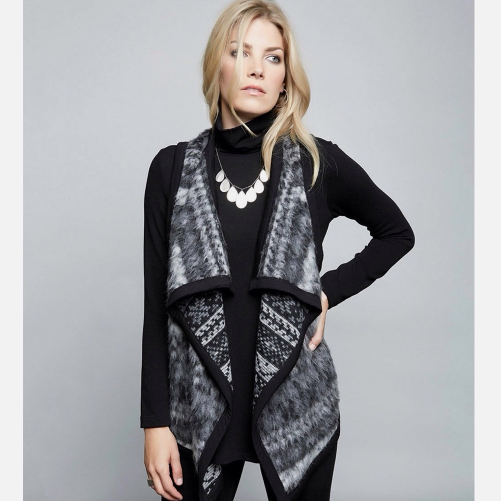 KAREN KANE BOHO BLUSH REVERSIBLE VEST 2X